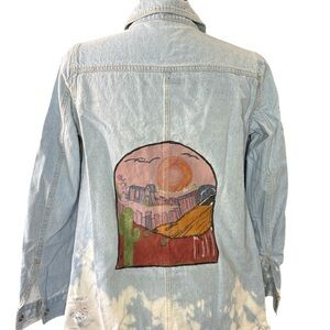 Hand painted ♻️ denim shirt